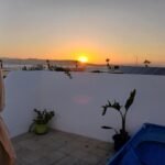 terrace sunset